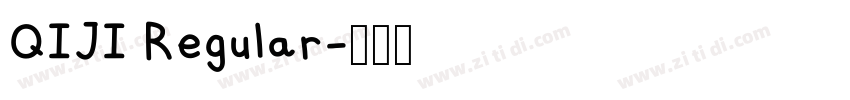 QIJI Regular字体转换